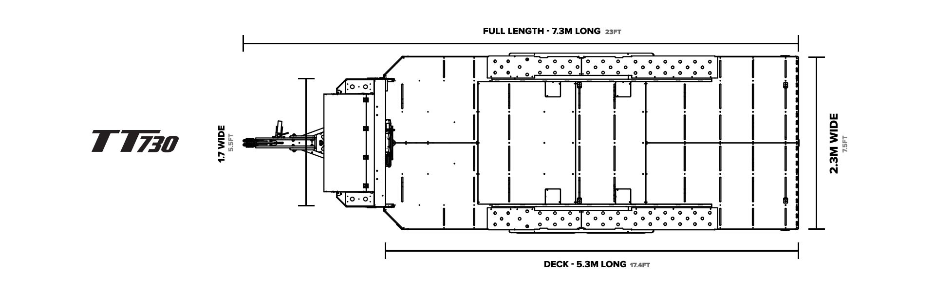 TT730 DECK SPECS